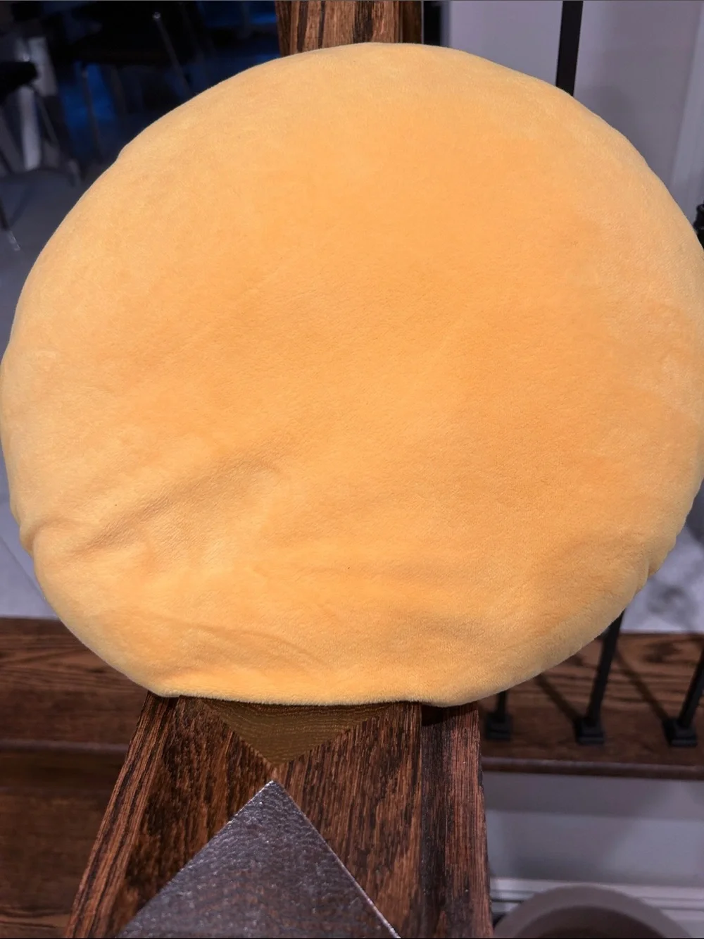 NWOT Yellow Emoji Kiss Heart Plush Pillow - Home Accent